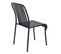 Chaise Design De Jardin En Aluminium Noire