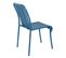 Chaise Design De Jardin En Aluminium Bleu Foncé