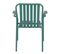 Chaise De Terrasse Avec Accoudoirs En Aluminium Vert Foncé