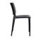 Lot De 4 Chaises De Terrasse Noires En Plastique