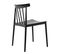 Lot De 4 Chaises De Terrasse Noires En Plastique