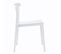 Lot De 4 Chaises De Terrasse Blanc En Plastique