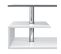 Table Basse Anthracite Blanc  90 Cm