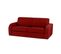 Canapé Convertible Microfibre 3 Places Cezano - Rouge