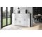 Buffet Anthracite Mat Et Blanc Laqué  (lxhxp) : 166,5 X 106,5 X 35