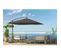 Parasol Carré 3x3m Gris Solenzara