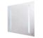 Miroir Rétro-éclairant Bluetooth - Argent - 60x60cm - Verre - Connecté Bluetooth