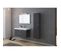 Meuble De Salle De Bain Calabro 1000 Gris Anthracite