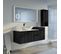 Meuble Salle De Bain Avezzano 1400 Noir