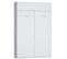 Armoire Lit Escamotable Dynamo Blanc Mat Ouverture Assistée Et Pied Automatique, Couchage 140*200