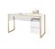 Bureau Design Felix 2 Tiroirs Blanc Structure Mélaminé Chêne