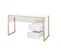 Bureau Design Felix 2 Tiroirs Blanc Structure Mélaminé Chêne