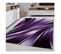 Tapis Courbe Moderne Pour Salon Rectangle Jursic Lilas 120x170