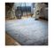 Tapis Gris Vintage Rayé Avec Franges Nuance Gris 160x230