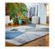 Tapis Graphique Design Rectangle Emy Bleu 80x150