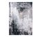 Tapis Gris Lavable En Machine Abstrait Design Malone Gris 80x150