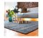 Tapis En Laine Plat Moderne Rectangle Knit Anthracite 120x170