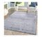 Tapis Gris Vintage Rayé Plat Rectangle Dynastie Gris 120x170