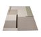 Tapis Laine Et Coton Moderne Graphique Lacis Beige 160x230