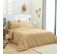 Housse De Couette 240 X 220 Unie Taupe 100% Coton / 57 Fils/cm²