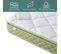 Matelas mousse Majesté 90 x 190 cm - Accueil mémoire de forme - 20 cm d'épaisseur