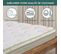 Surmatelas Bamboo Zen 140 x 190 - Mémoire de forme