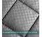 Couette Soft Luxe Grise 200 x 200 cm - Couette légère - Garnissage microfibre - Réversible