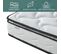 Ensemble matelas mousse 90 x 190 cm - Accueil mémoire de forme + sommier à contour tissu gris clair