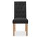 Lot De 2 Chaises Capitonnées Gaya Tissu Noir