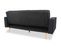 Canapé Convertible Scandinave Tao Tissu Noir