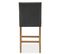 Lot De 2 Chaises De Bar En Bois Gaya Tissu Gris - H65cm