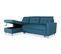 Canapé D'angle Convertible Réversible Falko Tissu Bleu Canard