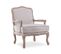 Fauteuil Gustave Style Louis Xv Tissu Beige