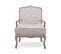 Fauteuil Gustave Style Louis Xv Tissu Beige