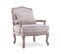 Fauteuil Gustave Style Louis Xv Tissu Beige