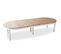 Table Ronde Extensible En Bois Massif Lavandou Blanc