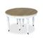 Table Ronde Extensible En Bois Massif Lavandou Blanc