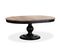 Table Ronde Extensible En Bois Massif Héloïse Bois Naturel Et Pied Noir