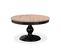 Table Ronde Extensible En Bois Massif Héloïse Bois Naturel Et Pied Noir