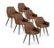 Lot De 6 Chaises Victoria Vintage Pieds Noir