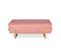 Banquette Selena Velours Vieux Rose Pieds Or