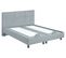 Sommier relaxation 2x90x200 cm EPEDA ZEN tissu gris anthracite