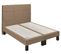 Sommier bronze 2x90x200 cm EPEDA BIEN-ETRE tissu