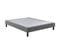 Sommier Confort Médium Nature Chenillé Gris 2x90x200