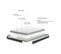 matelas hybride 140x190 cm BULTEX LUNAR