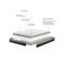 matelas 140x190 cm BULTEX ASTRION HYBRIDE