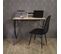 Bureau Multi-rangement Effet Bois Et Noir - Cahill