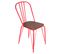 Lot De 2 Chaises Métalliques Rouges - Scarlet