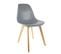 Lot De 2 Chaises Scandinaves Grises - Melya