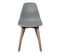 Lot De 2 Chaises Scandinaves Grises - Melya